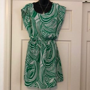 Super cute green casual vacation dress Sz L